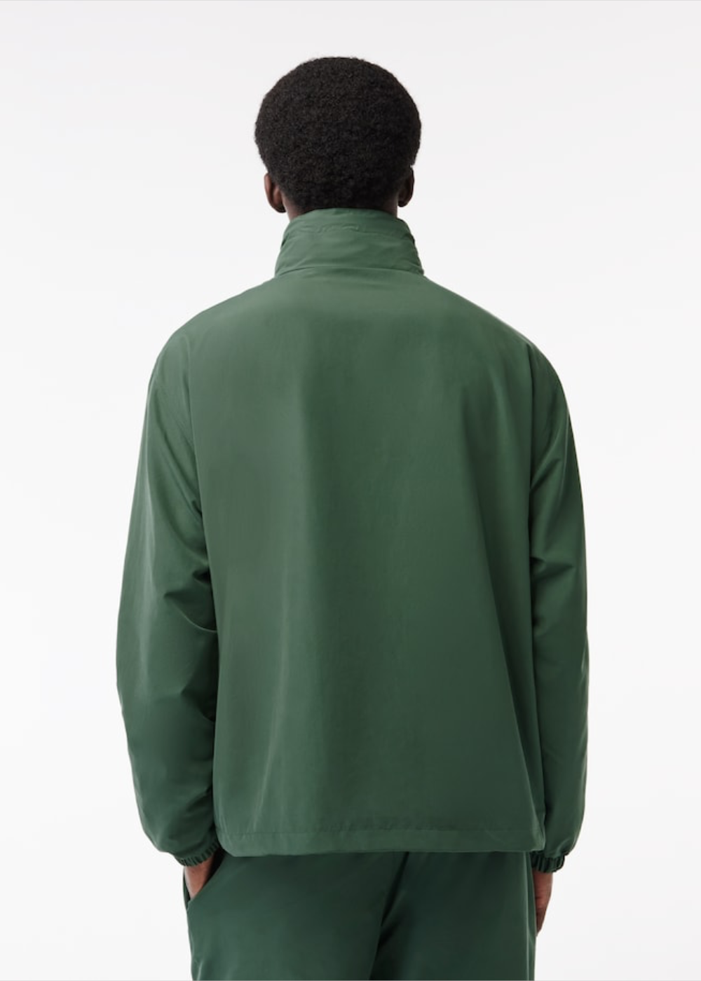 Veste Lacoste à capuche réversible déperlant vert