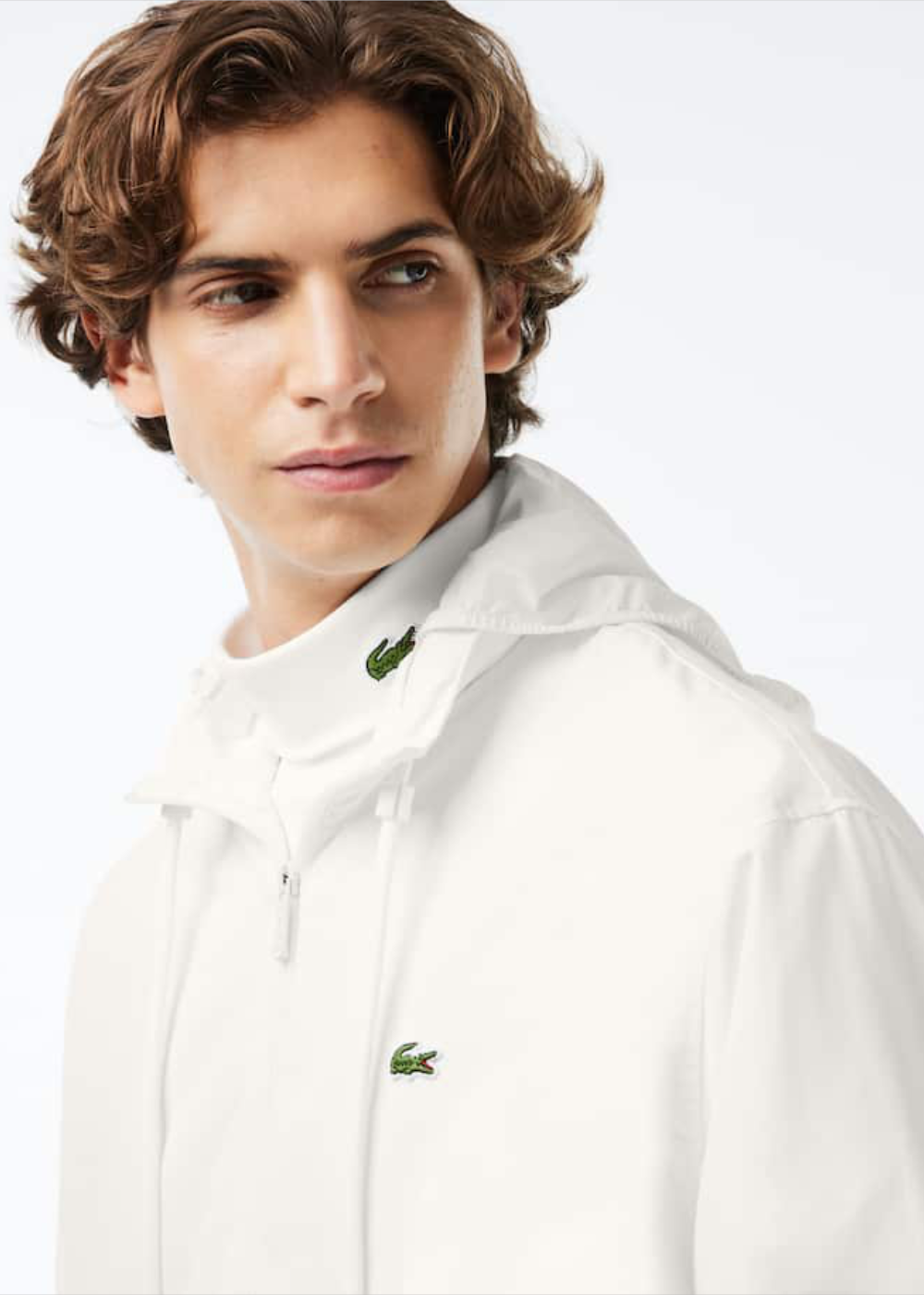 Veste Lacoste à capuche réversible déperlant