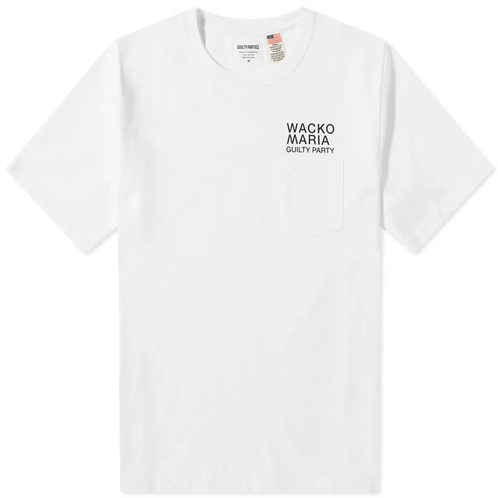 Wacko Maria Guilty Party Pocket T-ShirtWhite