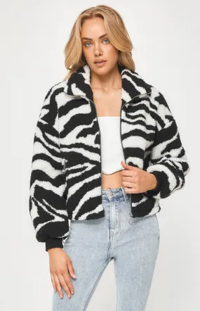 Zebra Teddy Jacket (WJT203A)